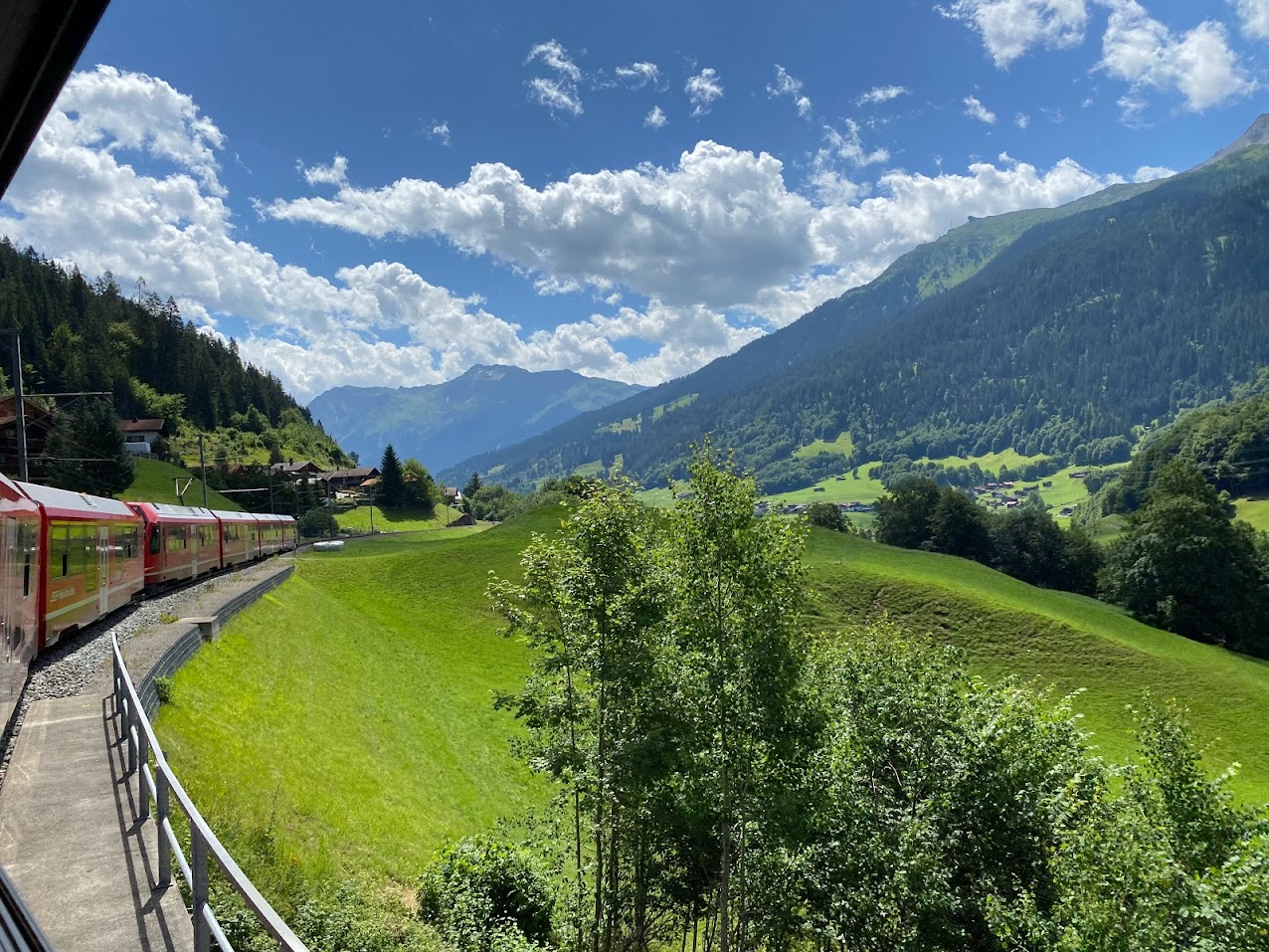 Tågresa i Schweiz